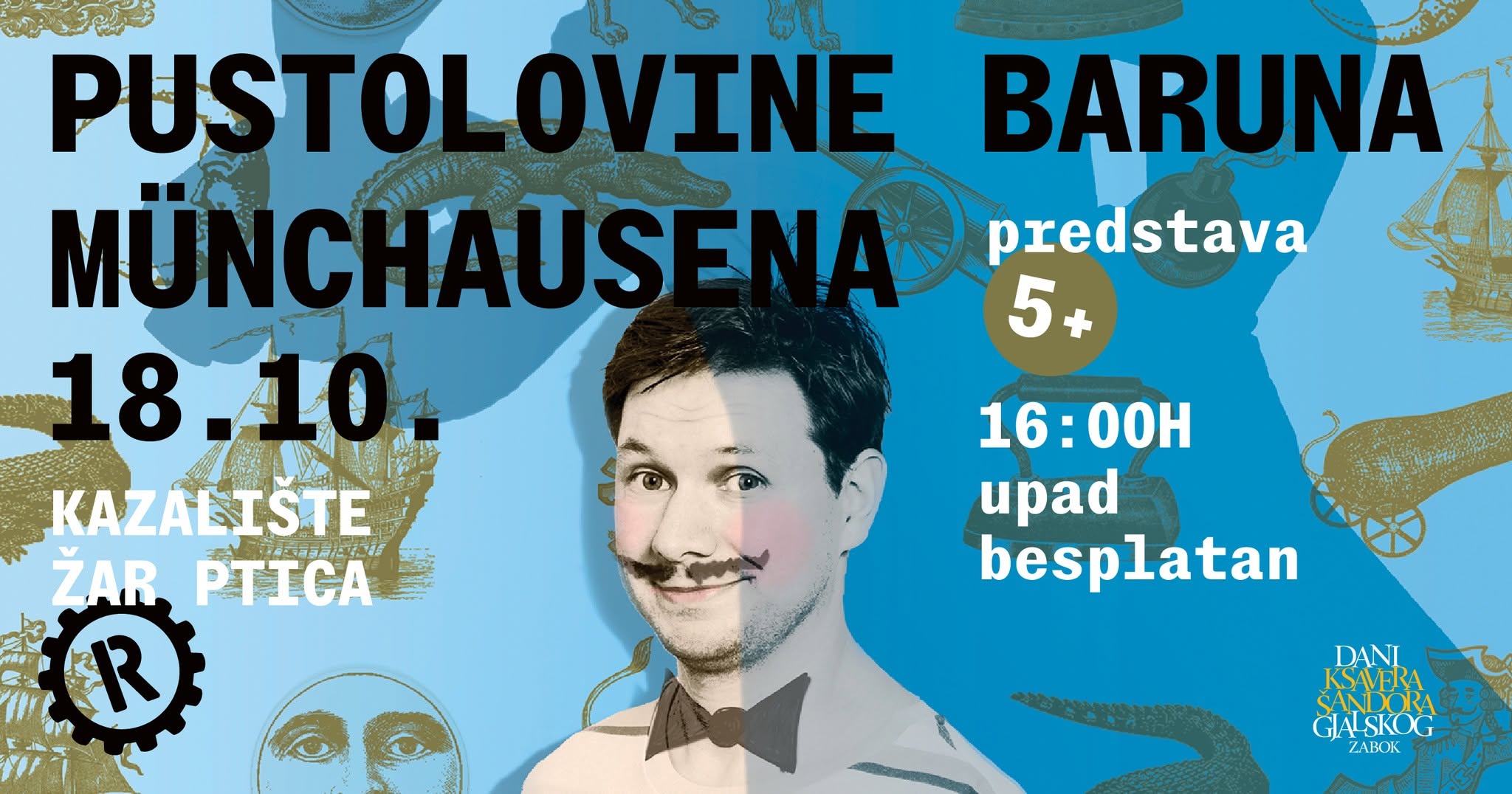 Dani Gjalskog 2026. – Gradskog kazalište Žar ptica: dječja predstava "Pustolovine baruna Münchausena"