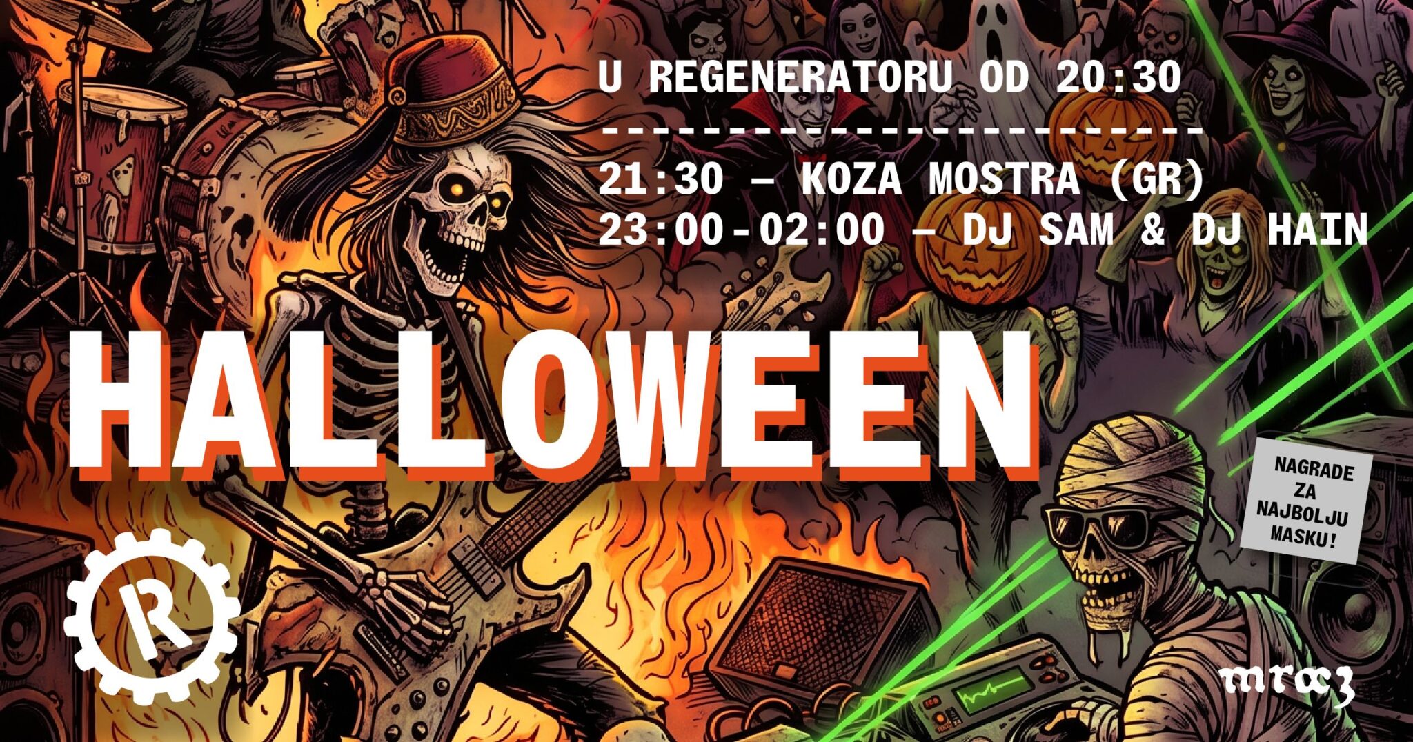 KOZA MOSTRA + DJ's - HALLOWEEN U REGENERATORU